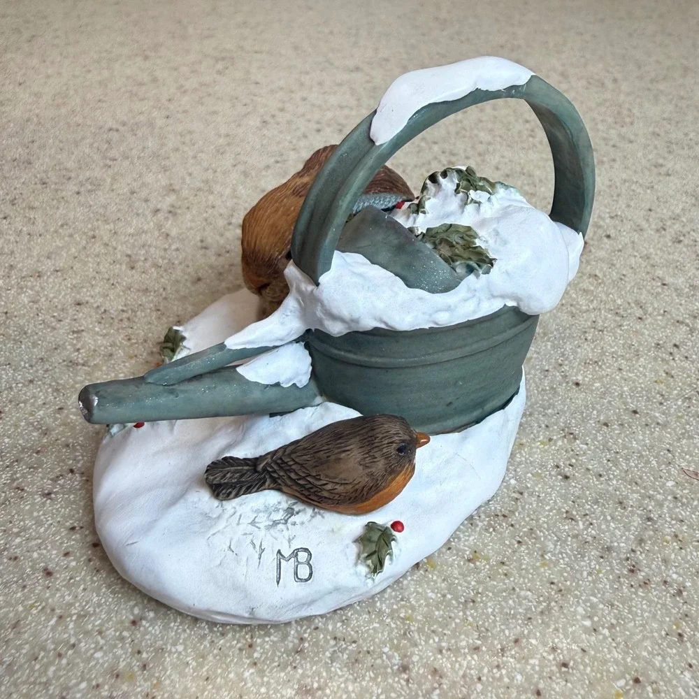 VTG Hallmark Keepsake Ornament 2000 Snowy Garden Marjolein Bastin Rabbit Bird
